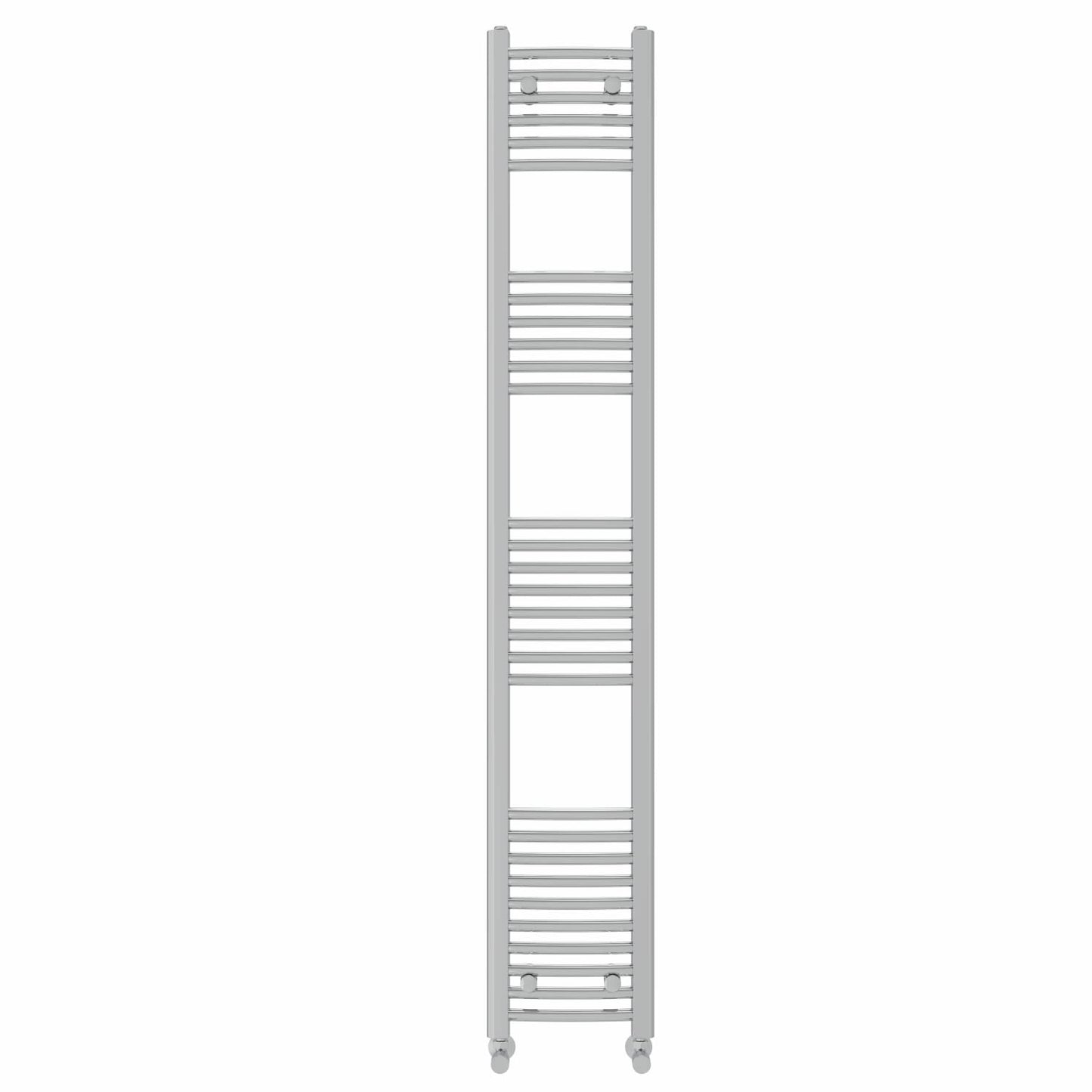 NRG Chrome Curved Central Heating Towel Rail Heated Rad Radiator 1800×300mm