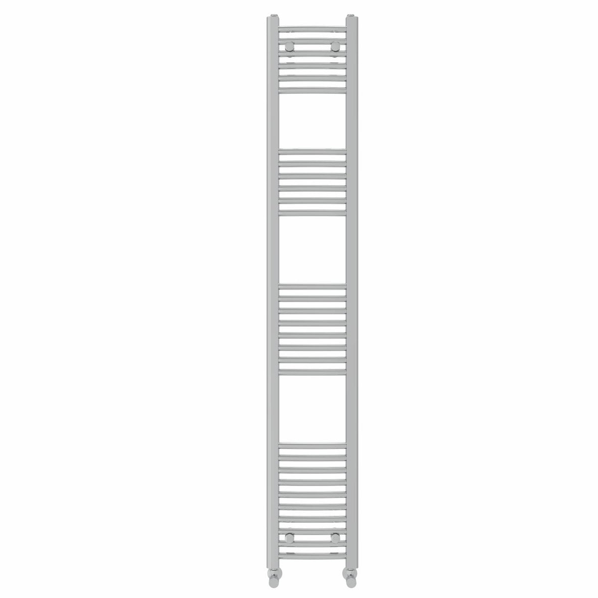 NRG Chrome Heated Towel Rail Curved Designer Bathroom Radiator - 1800×300mm
