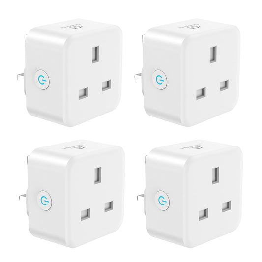 EIGHTREE Smart Plug with Energy Monitoring, 13A Smart Plugs that Work with Alexa, Google Home, SmartThings, Wireless Remote Control Timer Plug, 2.4