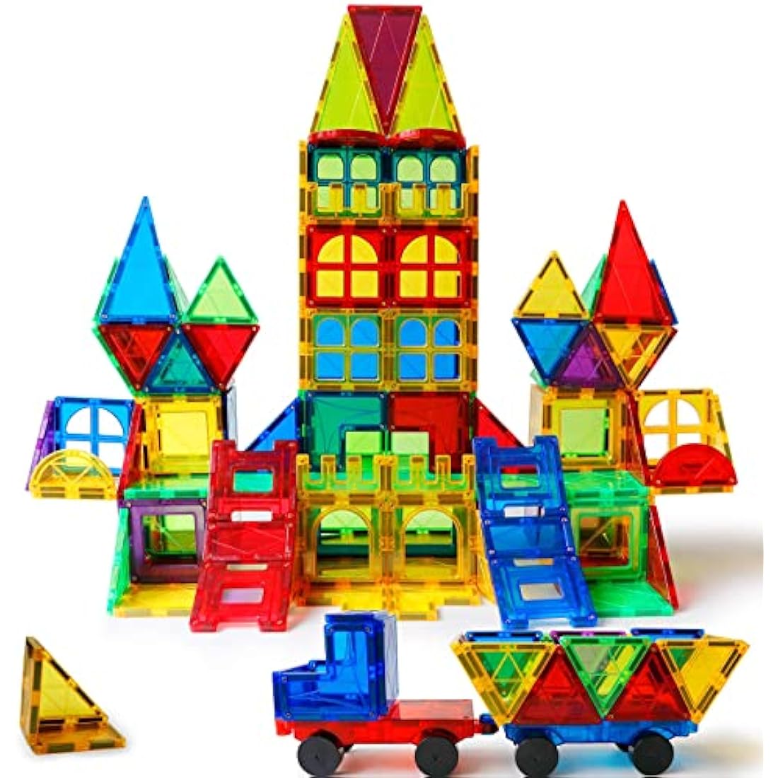 Magblock 120 PCS Magnetic Blocks, Magnetic Tiles Building Blocks for Kids Toys丨Magnet Toys Set 3D Building Blocks for Toddler Boys and Girls