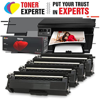 TONER EXPERTE Compatible Brother TN423 TN421 Toner Cartridge Replacement for TN-423 TN-421 for DCP-L8410CDW HL-L8260CDW HL-L8360CDW HL-L9310CDW MFC-L8690CDW MFC-L8900CDW 4-Pack