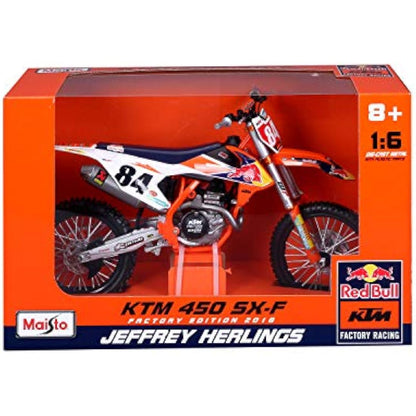 Burago Maisto Moto Red Bull KTM Supercross SX450, multicolor, 39.4 x 16 x 24.8 cm, Big Kid