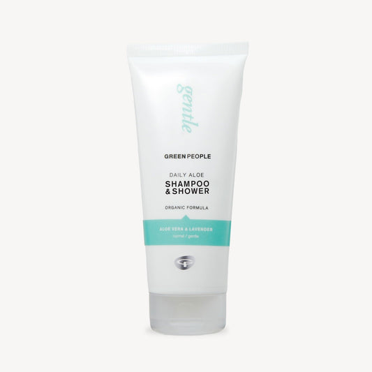 Green People Daily Aloe Shampoo 200ml | Natural & Organic Aloe Vera Shampoo | Gentle Family Shampoo for Regular Use by All Hair Types | Silicone Free