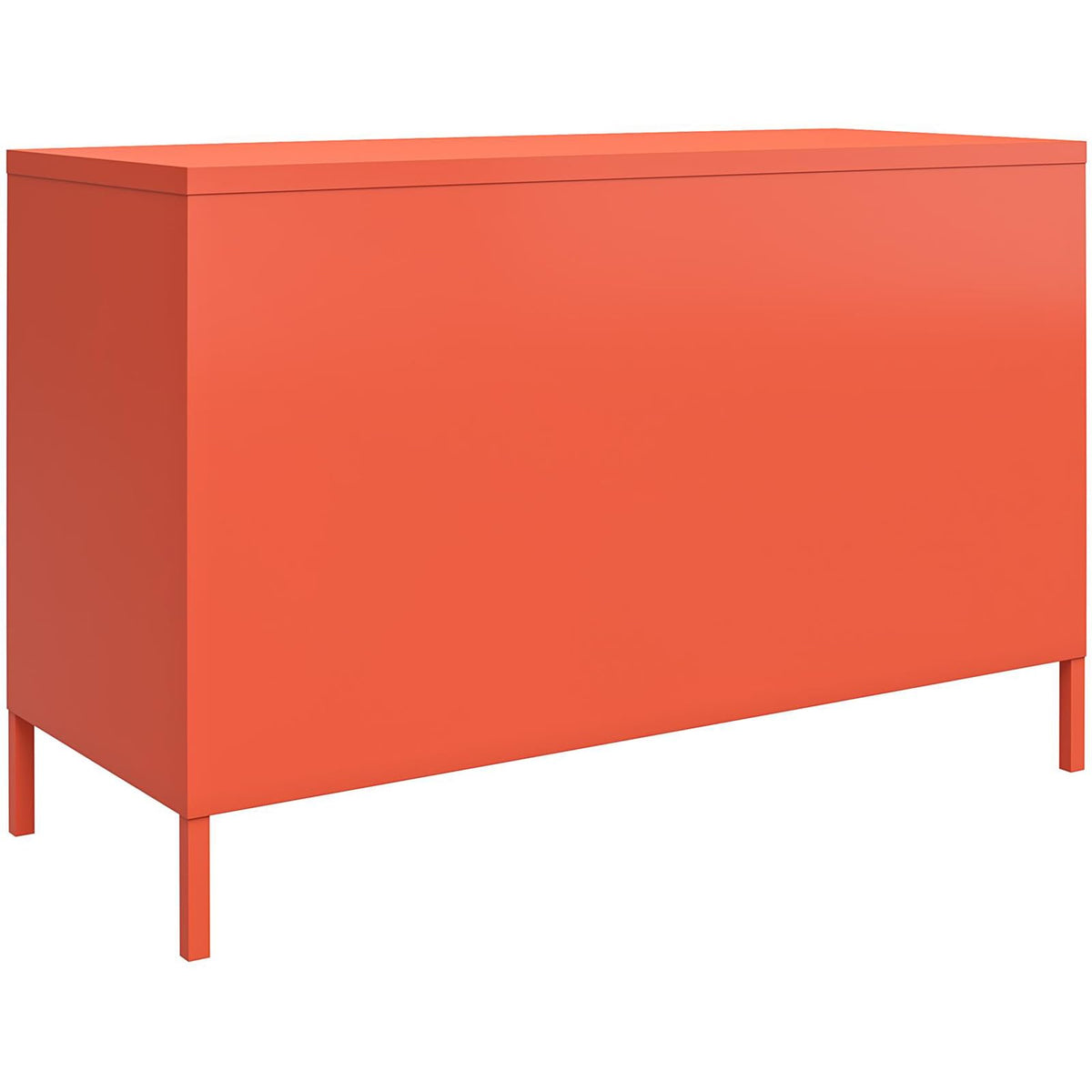 DHP Novogratz Cache 2 Door Metal Locker Accent Cabinet – Lockable Freestanding Metal Storage Sideboard Cupboard with Adjustable Shelves