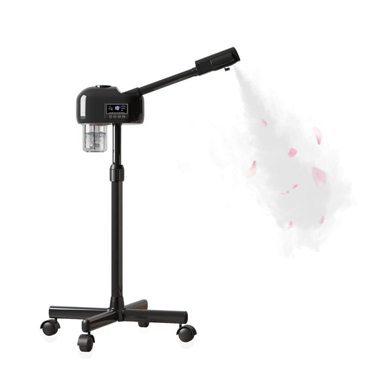 Hovinke Professional Facial Steamer for Estheticians, Hot Mist & Ionic Ozone, Vaporizador Facial Profesional Steamer On Wheels for Home Use & Spa