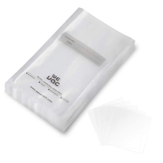 Wevac Food Vacuum Sealer Bags 15x25cm 100 Count Pre-Cut Bag for Food Saver, Seal a Meal, Weston. Commercial Grade, BPA Free, Heavy Duty, Great for Vac
