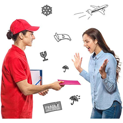 Switory 50pcs 10.2x17.7cm Poly Bubble Mailers, 4X7 Inch Padded Envelopes Bulk #000, Bubble Lined Wrap Polymailer Bags for Shipping Packaging Mailing Self Seal -Pink