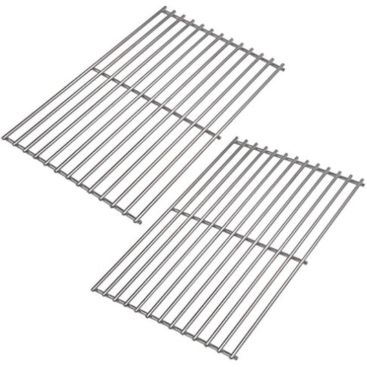 Onlyfire Replacement BBQ Stainless Steel Cooking Grates Fit for Tepro Toronto, Schwarz Model Grills,Set of 2