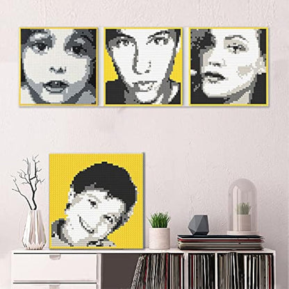 Personalized Mosaic Portrait Custom Building Kit Bricks Art Set Customized Your Own Photo Picture Constructor Gift (Large/15.7"x15.7")