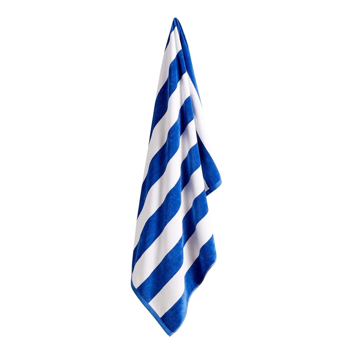 Christy Cabana Stripe Beach Towel | Extra Large | Sand Free | 100% Cotton | Luxury Super Soft Velour Front | Quick Dry Towelling Rear