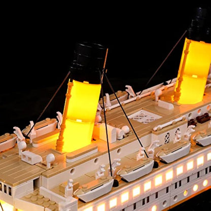 BRIKSMAX Led Lighting Kit for Creator Titanic - Compatible with Lego 10294 Building Blocks Model- Not Include the Lego Set