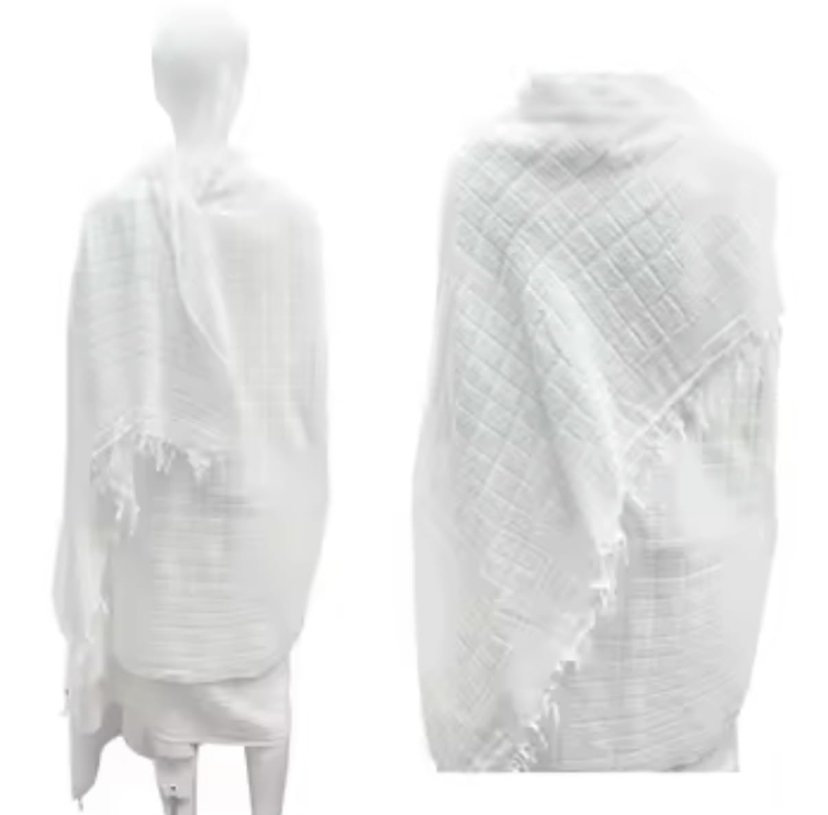 The supply find Men's Ihram Set With Adjustable Belt 2 Piece For Hajj and Umrah, White, Adult, Teenager Towel Set, Natural Fabric 210 x 110 CM