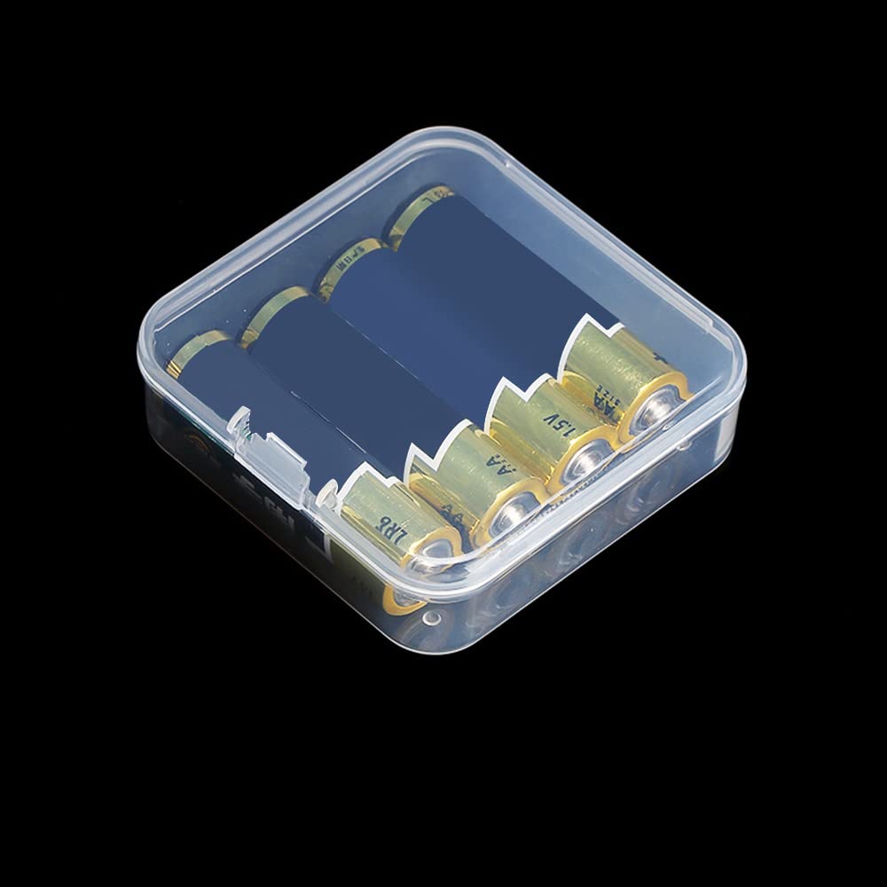 WYAN 15 Pcs Square Empty Clear Plastic Storage Containers Box Case