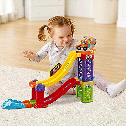 VTech Toot-Toot Drivers 3-in-1 Raceway, Toy Car racing Track for Boys and Girls, Car Tracks for Kids with Lights and Sounds, Musical Toy Race Track for Children Aged 1 to 5 Years, English Version