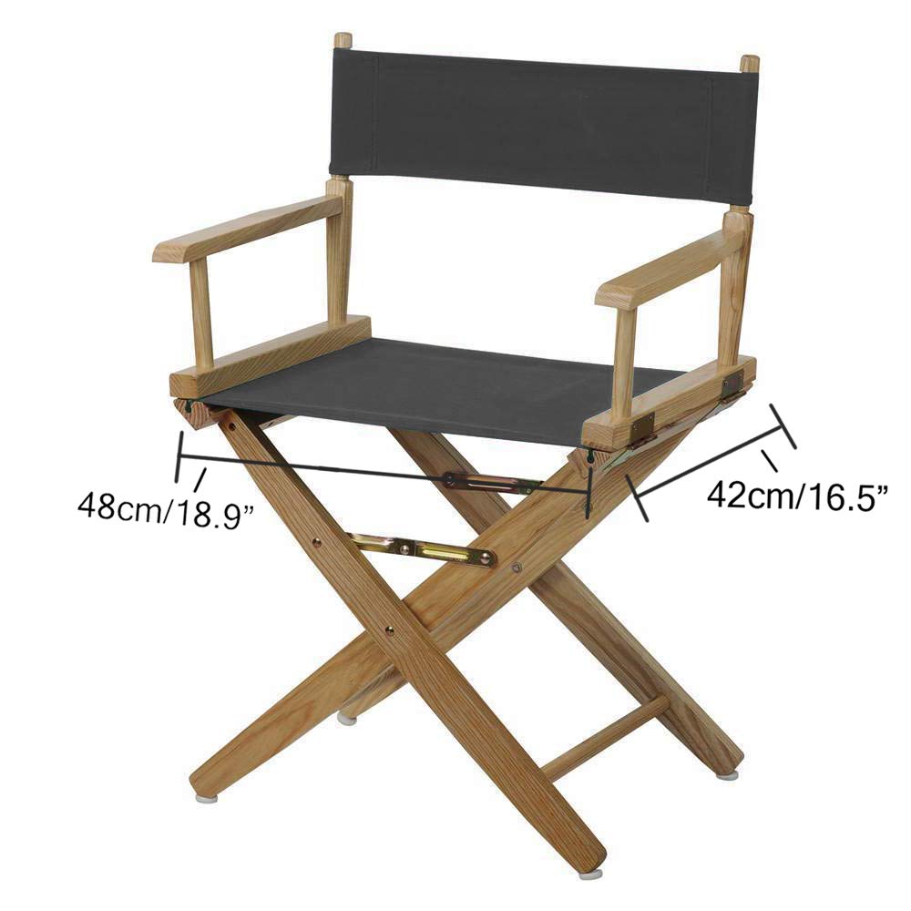 STAY GENT 2 Set Durable Replacement Seat Cover for Directors Chair Grey