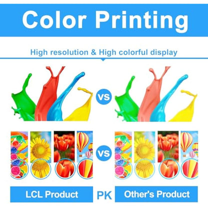 LCL Compatible Ink Cartridge CLI-65 CLI65 (8-PACK BK C M Y PC PM GY LGY) Replacement for Canon PIXMA PRO-200