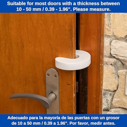 Door Finger Guards, 4 pcs, White, Foam, for Kids and Pets, for Doors Between 0.39-2", Prevent Finger Pinch Injuries, Door Finger Pinch Guard, Anti Slam Babyproof Door Stopper, Child Proof Door Stop