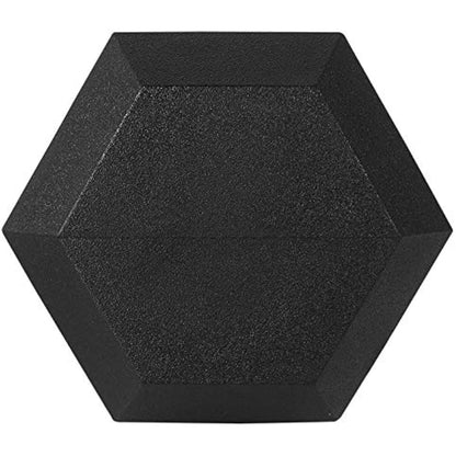 BalanceFrom Rubber Coated Hex Dumbbells in Pairs, Singles or Set