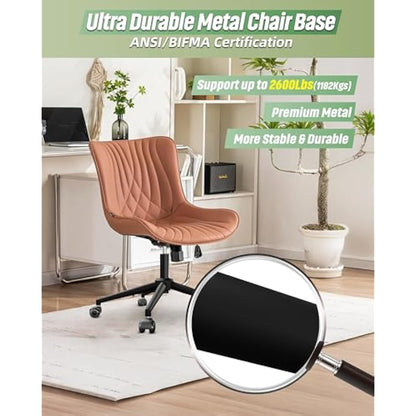 Sytopia Office Chair Base Replacement 24'' - Office Chair Base with Reinforced Metal Legs 2600lbs, Bottom Part Universal Fit for Universal Gas Cylinder & Casters – Matte Black