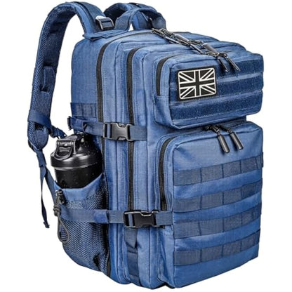 LHI Military Tactical Backpack for Men and Women 45L Large waterproof Rucksack for School, Hiking, Trekking, Hunting
