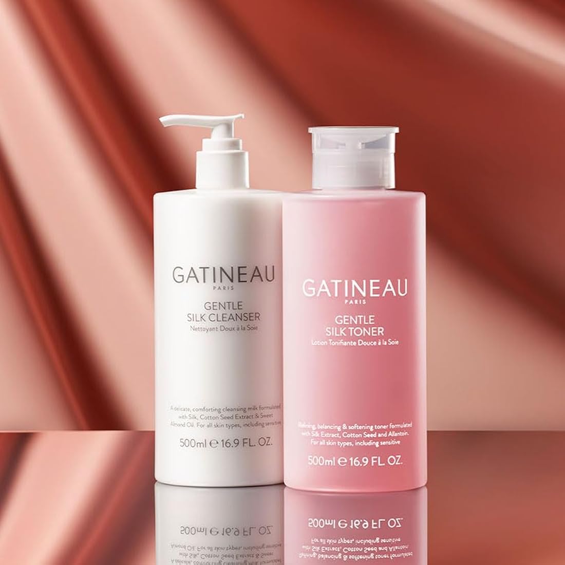 Gatineau - Gentle Silk Toner, Alcohol-Free Refreshing & Softening Facial Toner, for All Skin Types (500ml)