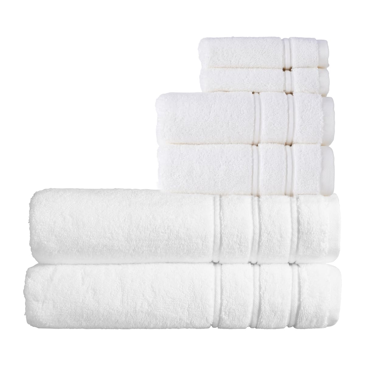 Christy Antalya Bath Sheets Set | 6 Piece | 100% Turkish Cotton | 600GSM | Soft Plush Luxury Towel Set | 2 Bath Sheets 2 Hand Towels 2 Face Cloths