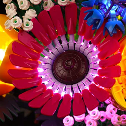 Light Kit for Lego Wildflower Bouquet, Led Lighting Set for Lego 10313 Wildflower Bouquet Set Botanical Collection - Not Include Models, Just Light Set