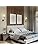 GLADFRESIT Modern Wall Light Set of 2 White Fabric Shade Wall Sconce Hardwired Indoor Wall Lamp for Living Room Dining Room Bedside Reading