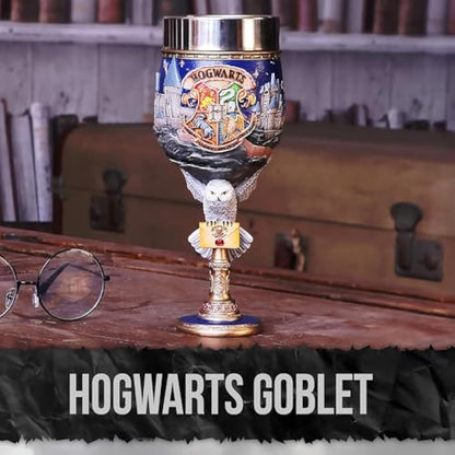 Nemesis Now Harry Potter Collectible Goblet, Polyresin, Blue, 19.5cm