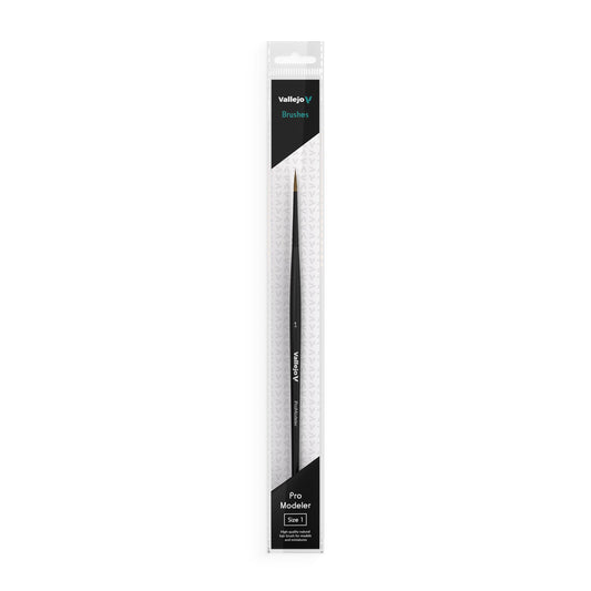Vallejo Pro Modeler B01001 Natural Hair Round Brush No. 1