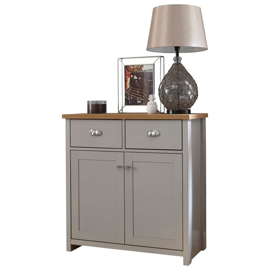 GFW Lancaster Living Room Furniture Sideboard, Grey