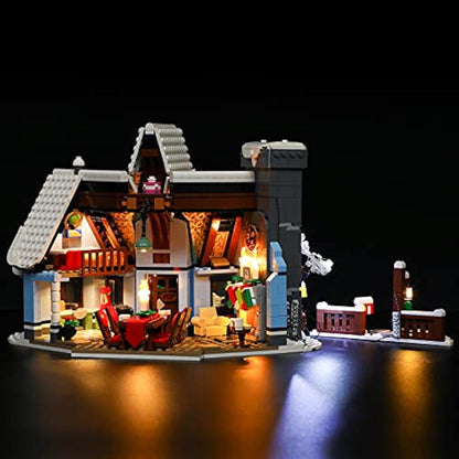 BRIKSMAX Led Lighting Kit for LEGO Creator Santa's Visit - Compatible with Lego 10293 Building Blocks Model- Not Include the Lego Set