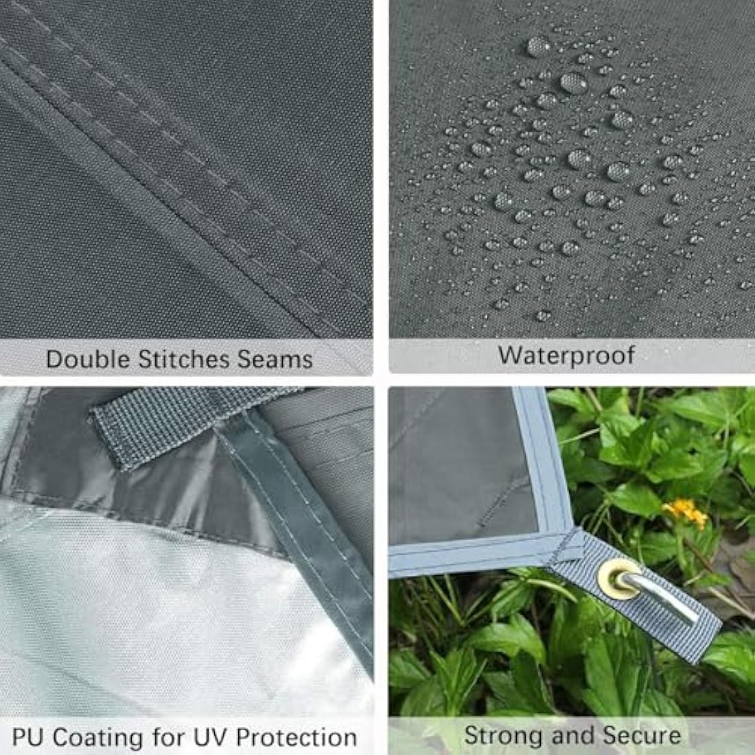 Unigear Tarp Rain Fly Tarp Waterproof Tent Cover Hiking Shelter Foldable Lightweight Waterproof for Camping and Protection Against Rain, Snow and Sun