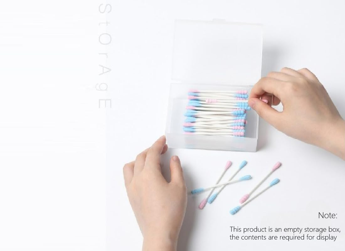 Sprigold home/travel transparent cotton pads/swabs large capacity storage box with PPmaterial, beautiful design, muti-purpose