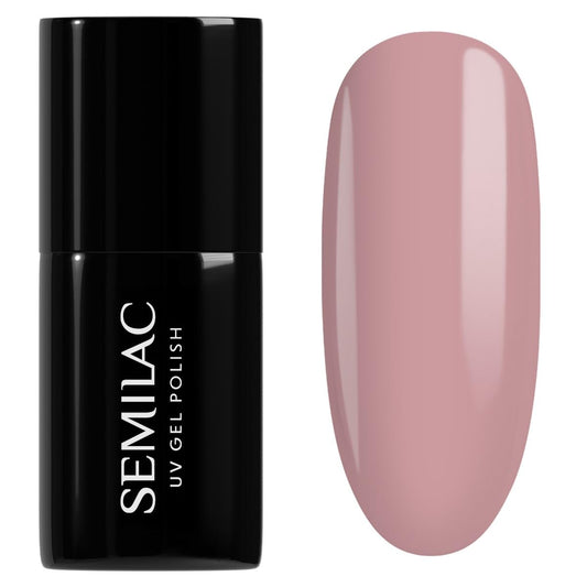 SEMILAC Gel Nail Polish 136 Creamy Muffin - Full Coverage Gel Polish - Soak Off Easy To Use LED/UV Nail Lamp - Long Lasting Manicure and Pedicure up