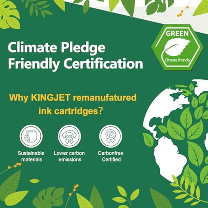 KINGJET 305 Ink Cartridges Black and Colour, 305XL Ink Cartridges Remanufactured for HP Printer Ink 305 XL for DeskJet 2700 2710 2720 2724 Plus 4100 4120 4130 Envy 6000 6020 6032 Pro 6400 6420 6430