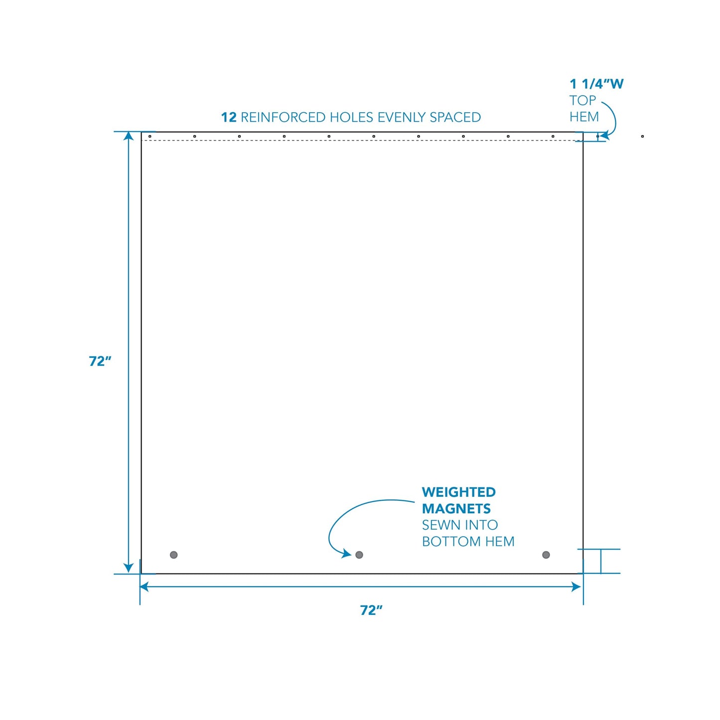 iDesign Waterproof Shower Curtain, Long Shower Curtain Made of Mould-Free PEVA, Stylish and Water Repellent Shower Liner for Bathroom, Clear