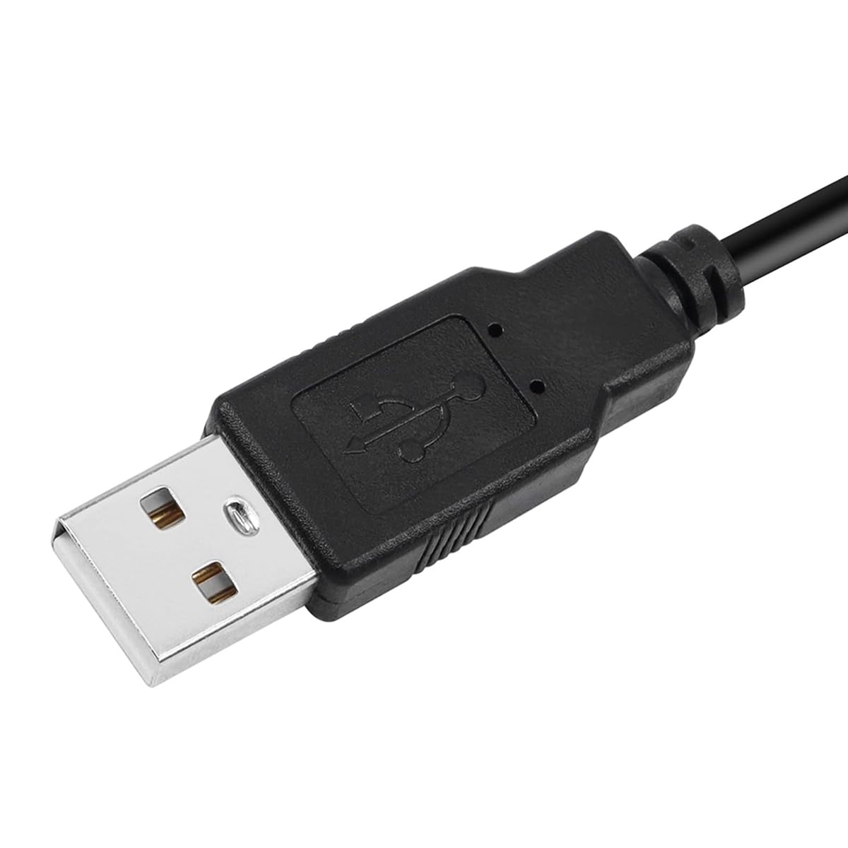 VOANZO 1 M USB 2 Pin Bare Male to Bare Wire Cable 2 Pin Male Connector for Custom Wiring, DIY Electronics Power Supply and Sensor Applications