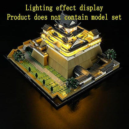 GEAMENT LED Light Kit Compatible with LEGO Himeji Castle - Lighting Set for Architecture 21060 (Building Set Not Included)