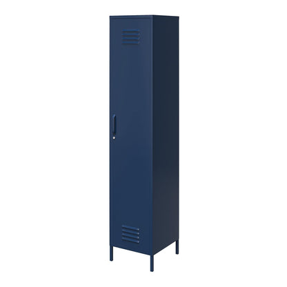 DHP Furniture Bradford Single Metal Storage Cabinet Navy