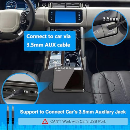 Portable CD Player with Built-in Speakers, Rechargeable CD Player with Double Headphone Jack, Anti-Skip Personal Compact CD Player for Car & Home & Travel