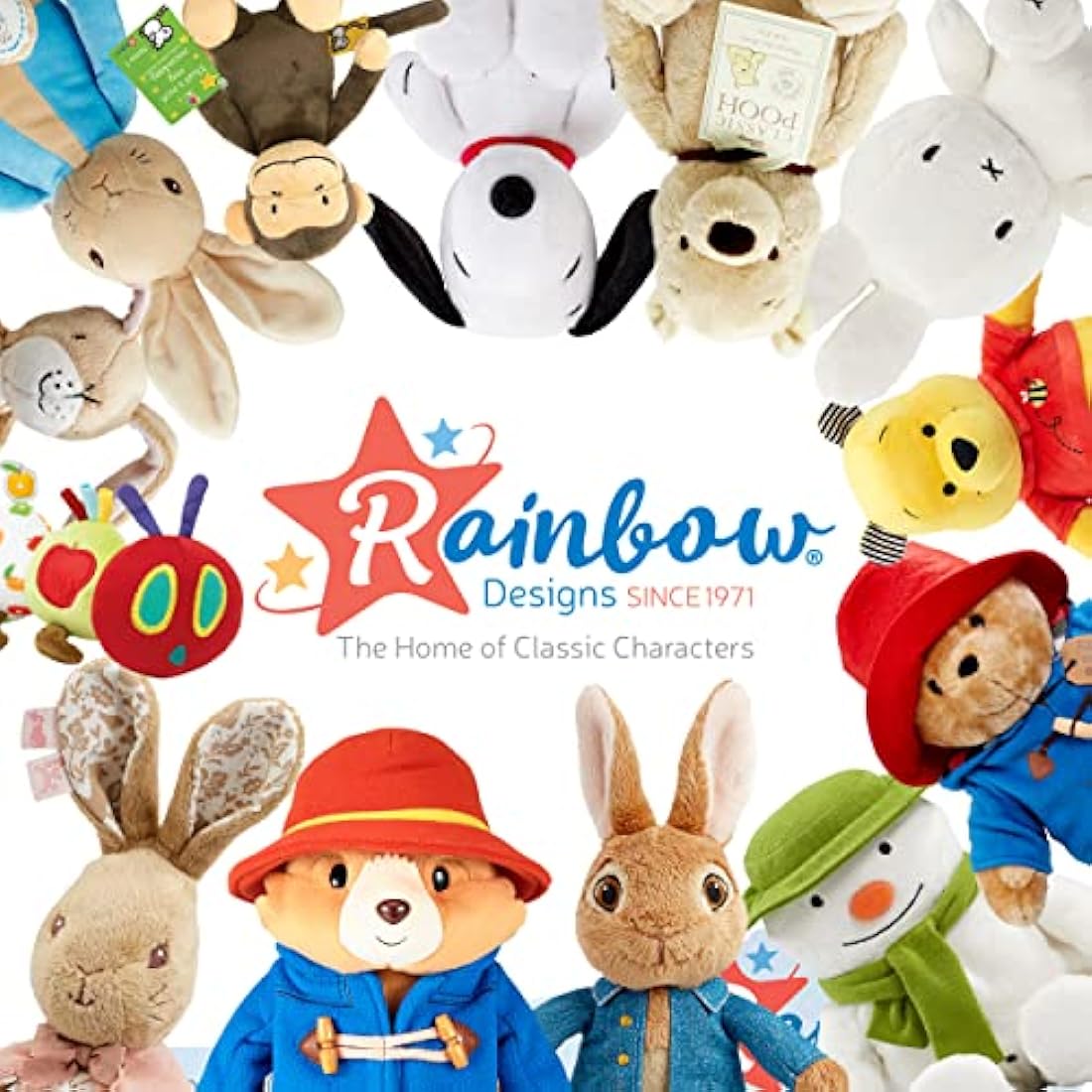 Classic Winnie the Pooh & Friends - Eeyore - Cuddly Donkey - Great as Gift for Newborn Baby, Children and Toddlers - Soft Toy by Rainbow Designs