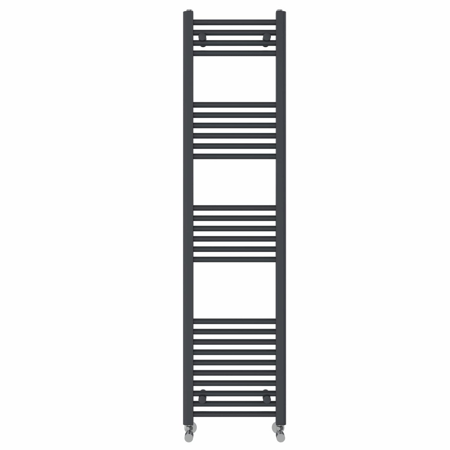 NRG Anthracite Heated Towel Rail Straight Designer Radiator, 1600×400mm