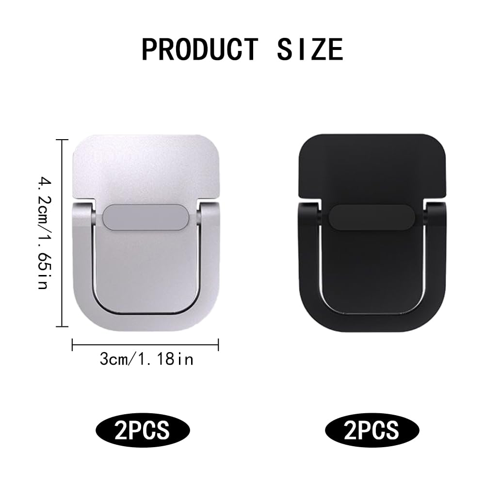 TRKETK 4 Pcs Portable Keyboard Riser, Anti-Slip Foldable Keyboard Riser Foldable Laptop Feet with Anti-Slip Silicone Mini Invisible Laptop Stand for