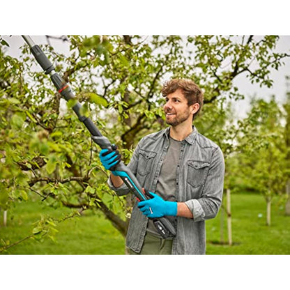 Gardena Cordless Telescopic Tree Pruner HighCut 360/18V P4A no battery: Lopper with telescopic handle for branches up to 5 m high, rotating cutting head, ergonomic handle, LED display (14776-55)
