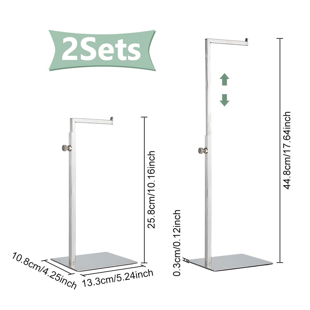 UNICRAFTALE 2 Sets Adjustable Purse Display Stand Bag Hanger Stand