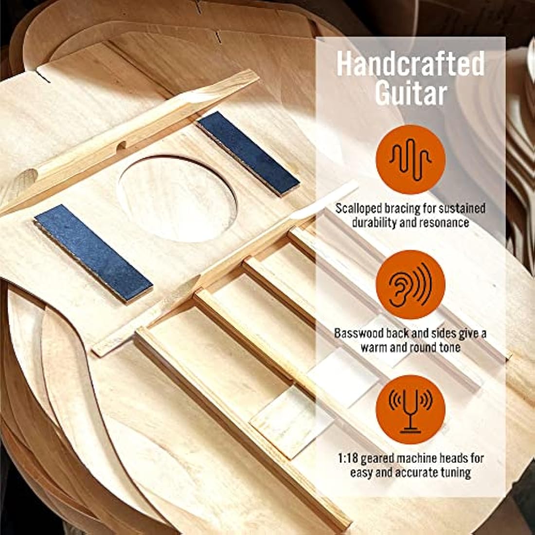 3rd Avenue 3/4 Size Kids Classical Guitar Spanish Nylon String Beginner Pack Bundle - 6 Months FREE Lessons, Bag, Strings – Red