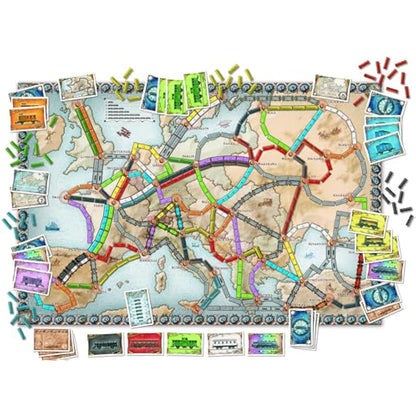 Days of Wonder | Ticket to Ride Europe | Board Game | Ages 8+ | 2-5 Players | Average Playtime 30-60 Minutes