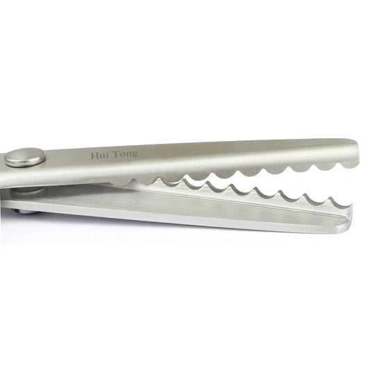 Hui Tong Scallop Scissors for Fabric Strong & Sharpe Pinking Shears Serrated and Scalloped Pinking Shears A Total of 6 Models (Scalloped 7mm)