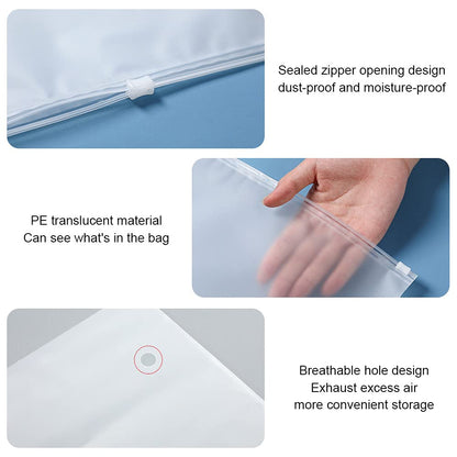 25 Pcs Resealable Ziplock Bags, Plastic Hospital Bags Maternity Essentials, Frosted Ziplock Seal Bag Travel Accessories Space Saver Storage Luggage